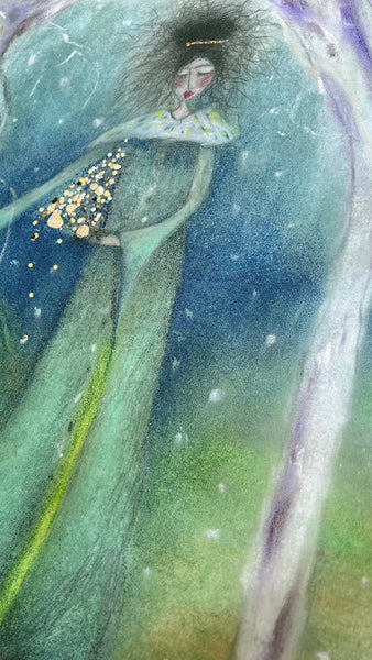 Framed hand-finished print - "Forest Dreaming"