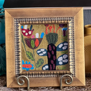 Framed textile work