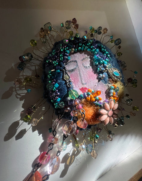 Framed Brooch- Dreaming Beauty
