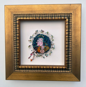 Framed Brooch- Dreaming Beauty