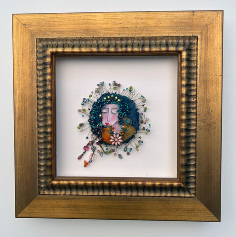 Framed Brooch- Dreaming Beauty
