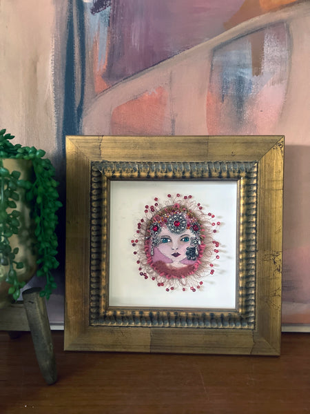 Framed Brooch- Adeline