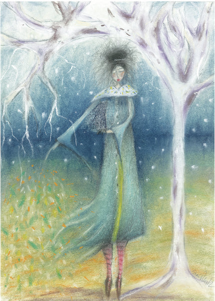 Framed hand-finished print - "Forest Dreaming"